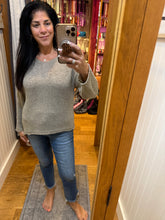 Lightweight Relaxed Knit Sweater Top- Taupe or Brown