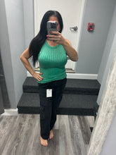 RIBBED SLEEVELESS TANK TOP WITH EXPOSED SEAM - ASSORTED COLORS