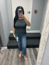 RIBBED SLEEVELESS TANK TOP WITH EXPOSED SEAM - ASSORTED COLORS