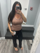 ZENANA 2 WAY NECKLINE WASHED RIBBED CROPPED TANK TOP - ASSORTED COLORS