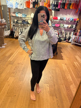 Washed Exposed Seam Long Sleeve Knit Top - Moss