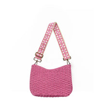 Straw Summer Crossbody Bag With 2 Straps