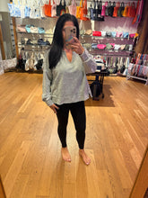 Washed Exposed Seam Long Sleeve Knit Top - Moss
