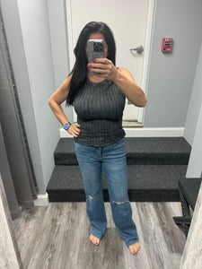JUDY BLUE High Waist Tummy Control Knee Destroy Straight