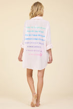 Surf Gypsy Ombré Printed Cotton Button Down - Soft Pink