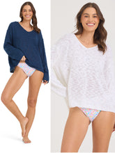 Ocean Drive Solid Slub Sweater - Navy or White