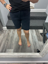 JUDY BLUE HIGH WAIST NAVY GARMENT DYED TUMMY CONTROL BERMUDA SHORTS