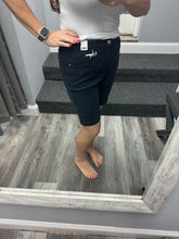 JUDY BLUE HIGH WAIST NAVY GARMENT DYED TUMMY CONTROL BERMUDA SHORTS