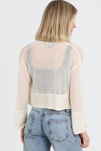 Light Weight Open Knit Cardigan Sweater - Assorted Colors