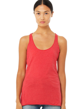 Bella & Canvas Women's Triblend Racerback Tank - Solid Black Triblend