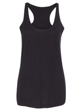 Bella & Canvas Women's Triblend Racerback Tank - Solid Black Triblend