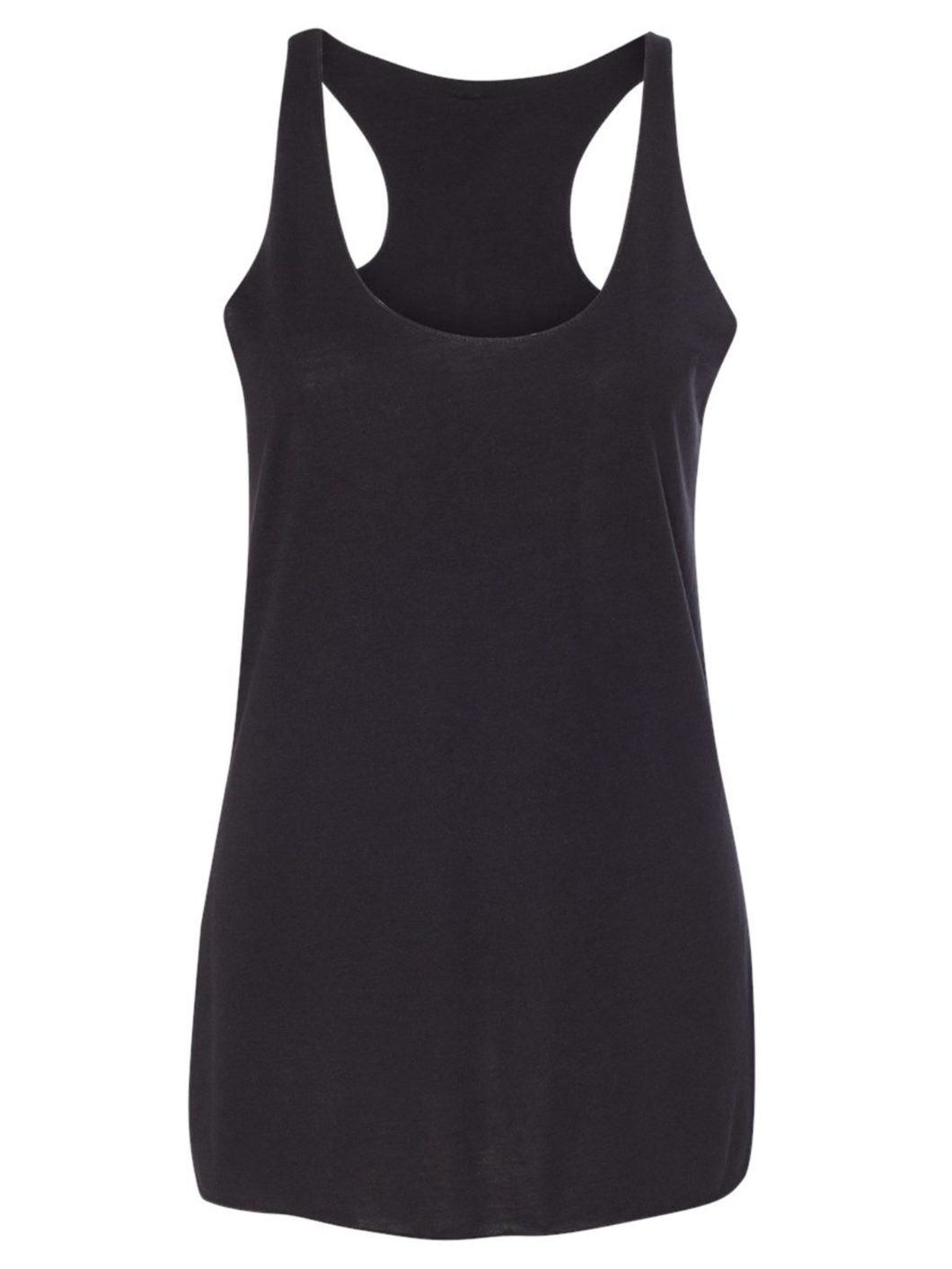Bella & Canvas Women's Triblend Racerback Tank - Solid Black Triblend