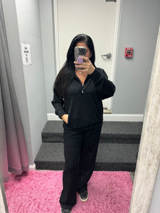 MODAL POLY SPAN QUARTER ZIP FUNNEL NECK PULLOVER - ASSORTED COLORS