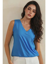 Luxeair Ribbed Relaxed V-Neck Tank Top- Assorted Colors