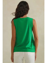 Luxeair Ribbed Relaxed V-Neck Tank Top- Assorted Colors