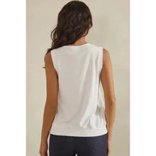 Luxeair Ribbed Relaxed V-Neck Tank Top- Assorted Colors