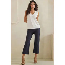 Luxeair Ribbed Relaxed V-Neck Tank Top- Assorted Colors