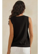 Luxeair Ribbed Relaxed V-Neck Tank Top- Assorted Colors