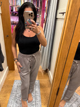 New Color-tencel Tapered Pants - Charcoal or Greige