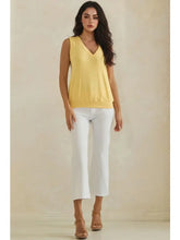 Luxeair Ribbed Relaxed V-Neck Tank Top- Assorted Colors