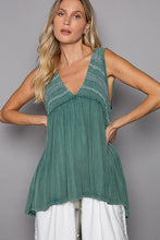 POL Sleeveless v-neck babydoll loose fit knit top - Assorted Colors
