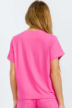 Women's Relaxed Fit Rolled Sleeve French Terry Tee - Assorted Colors