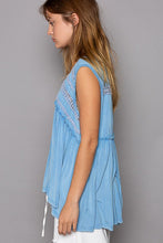 POL Sleeveless v-neck babydoll loose fit knit top - Assorted Colors