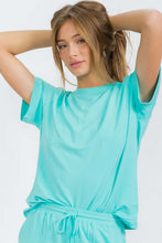 Women's Relaxed Fit Rolled Sleeve French Terry Tee - Assorted Colors