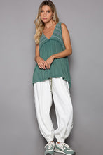 POL Sleeveless v-neck babydoll loose fit knit top - Assorted Colors