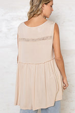 POL Sleeveless v-neck babydoll loose fit knit top - Assorted Colors