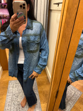 Denim Painted Top