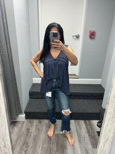LOVERVET BY VERVET HIGH RISE CROP STRAIGHT JEANS