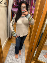 Mystree Raglan Sleeve Sweater Top - Sea foam, Stone Or Black