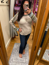 Mystree Raglan Sleeve Sweater Top - Sea foam, Stone Or Black