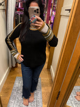 Mystree Raglan Sleeve Sweater Top - Sea foam, Stone Or Black