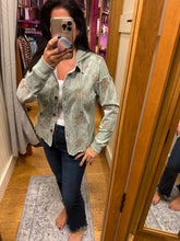 Mystree Flower Embroidery Hoodie Jacket- Washed Black, Washed Rose Or Washed Seafoam