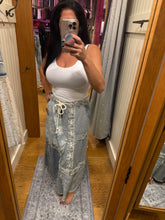 POL Patchwork Denim Skirt - Denim Multi