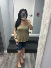 V NECK TANK TOP - ASSORTED COLORS