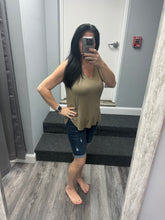 V NECK TANK TOP - ASSORTED COLORS