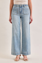 HIDDEN High Rise Wide Leg With Stud Pocket Detail