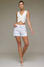 HIDDEN White 4in Inseam A Line Shorts