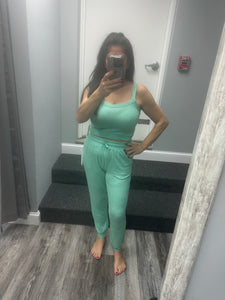 Ocean Drive Tropical Green Hacci Binding Tank