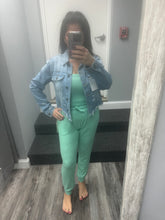 Ocean Drive Tropical Green Hacci Binding Tank