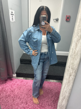 Risen Mid Rise Boyfriend Star Shadow Detail Cuffed Jeans