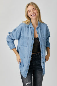Risen Oversized Star Print Shirt