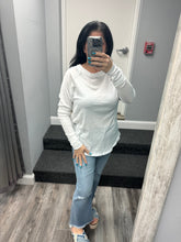 COTTON RAGLAN SLEEVE THUMBHOLE TOP - ASSORTED COLORS