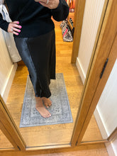 Silky Feel Satin Midi Skirt with Elastic Waistline - Black or Taupe