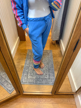 Vintage Havana Seabright Blue W/ Neon StripeTwill Tape Fleece Jogger