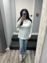 COTTON RAGLAN SLEEVE THUMBHOLE TOP - ASSORTED COLORS