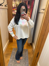 Vintage Havana Ivory W/ Sorbet Multi Beach Sweater